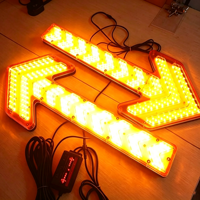 Barre lumineuse directionnelle à LED haute intensité 222W, couleur ambre, boîtier en PC, signalisation de circulation pour la sécurité des camions et des véhicules