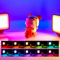 Takenoken portátil RGB LED Video luz teléfono móvil Live Photo iluminación Cámara belleza lámpara para fotografía Vlogging hecho de plástico