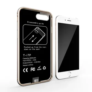 Ốp lưng sạc dự phòng 4000 mAh cho <span class=keywords><strong>iPhone</strong></span> 6 <span class=keywords><strong>Plus</strong></span> <span class=keywords><strong>6S</strong></span> <span class=keywords><strong>Plus</strong></span>, màn hình 5.5 inch, vỏ bảo vệ thông minh, pin dự phòng - Product Image 2