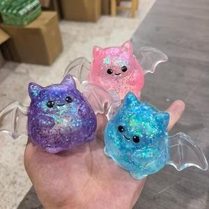 <span class=keywords><strong>Promo</strong></span> Halloween : Ensemble de jouets compressibles en maltose à paillettes, motifs fantôme, citrouille, chauve-souris, à récupération lente, pour la collection anti-stress et le jeu de la Bonne ou la mauvaise veille - Product Image 4