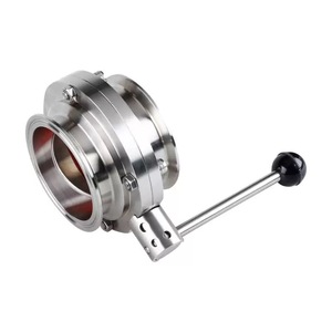 D681X Pneumatic Sanitary <b>Quick</b> Installation Food Hygiene <b>Clamp</b> Connection Water 304 Stainless Steel - Product Image 5