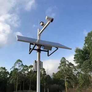 Kit de energía solar de fácil instalación para CCTV 60Ah Sistema de energía solar para sistema de 100W Cámara de panel solar Solar