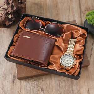 Set de Regalo Promocional al por Mayor: Cinturón + Cartera + Corbata + Reloj de Cuarzo con Esfera Grande para el Día del Padre y Regalos Empresariales - Product Image 3