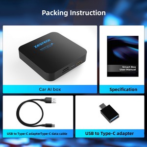 ZESTECH voiture accessoires voiture jouer voiture Android Box 8 128G <span class=keywords><strong>Tbox</strong></span> 6115 adaptateur Carplay sans fil avec Sim Netflix Youtub Carplay - Product Image 6