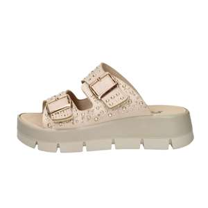 Imac Sandales pour femmes Beige 37 Talon bas 4,5 cm Chaussures d'été confortables - Product Image 1
