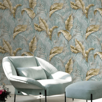 Papier peint en vinyle PVC imperméable KingMair classique, motif floral, pour chambre à coucher, salon, couloir, hôtel, facile à poser soi-même