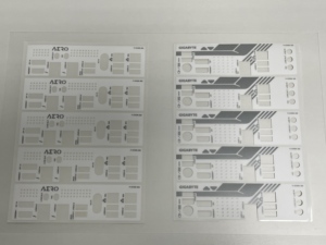 สติกเกอร์ปุ่มสัมผัสพิมพ์ลายบนแผงควบคุม/อิเล็กทรอนิกส์ PVC และ PC รุ่น HW แบบกำหนดเอง ผลิตในประเทศจีน - Product Image 5