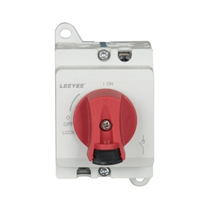Leeye 2P 1500V <span class=keywords><strong>DC</strong></span> 분배 보드 형태 절연 스위치 전기 잠금 가능한 절연체 스위치 40A - Product Image 3