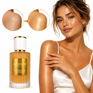 Huile corporelle scintillante 96 ml, cosmétiques personnalisés, maquillage, marque privée, bronze, végan, <span class=keywords><strong>brillance</strong></span> longue durée, spray scintillant pour le corps - Product Image 4