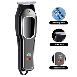 Cortadora de Pelo Profesional Inalámbrica USB con Cuchillas de Cerámica, Bajo Ruido, Carga Rápida, Resistente al Calor, Longitudes Ajustables, para Automóvil - Product Image 1