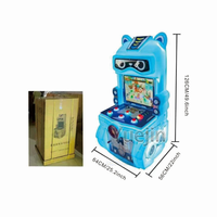 Machine de jeu d'arcade à monnayeur pour enfants en acier inoxydable, version anglaise
