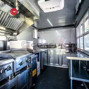 2026 Hot <strong>Sale</strong> New Design Black Concession Trailer <strong>Food</strong> <strong>Truck</strong> Pizza Hot Dog BBQ <strong>Food</strong> <strong>Truck</strong> for USA - Product Image 3