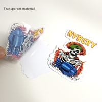 Étiquette de logo découpée personnalisée impression feuille d'autocollants découpés en vinyle blanc durable adhésif transparent étanche