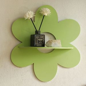 Manufacture Modern Style Wooden <b>Flower</b> Shape <b>Wall</b> Crystal Storage Rack New Cross-Border Home Hanging Decoration for Homestay - Product Image 4