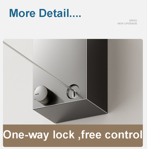 Treo Tường Không Có Đấm Có Thể Thu Vào Quần Áo Ban Công Tự Động Kính Thiên Văn Ban Công Dây Thép Dây Giá - Product Image 3