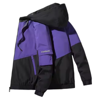 Veste pour homme coupe ample utilitaire légère à la mode-Manteau coupe-vent d'hiver, veste d'extérieur personnalisable haut de gamme pour homme