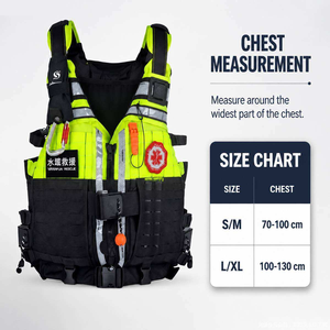 Gilets de sauvetage pour la recherche et le sauvetage aquatique, sports nautiques et évacuations en cas d'inondation pour adultes - Product Image 2