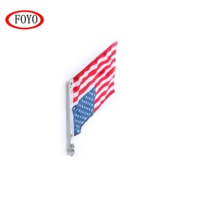 FOYO Support de drapeau robuste sur rail, diamètre 1,2 pouce, 14 pouces, pour montage sur garde-corps de bateau marin, yacht, pièces de fixation de drapeau