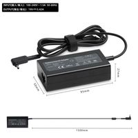 Chargeur secteur pour ordinateur portable 45W 19v 2.37A 3.0*1.1mm Adaptateur pour ordinateur Chargeur d'alimentation pour Acer Chromebook - Fit