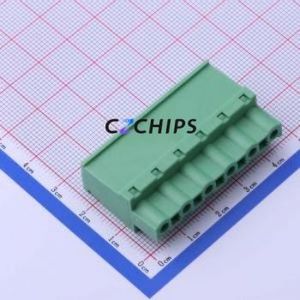 DB2EKA-7.62-6P-GN-S Plug-in Terminal Block P=7.62mm Connector Male Plug 1x6P 7.62mm Green - Product Image 1