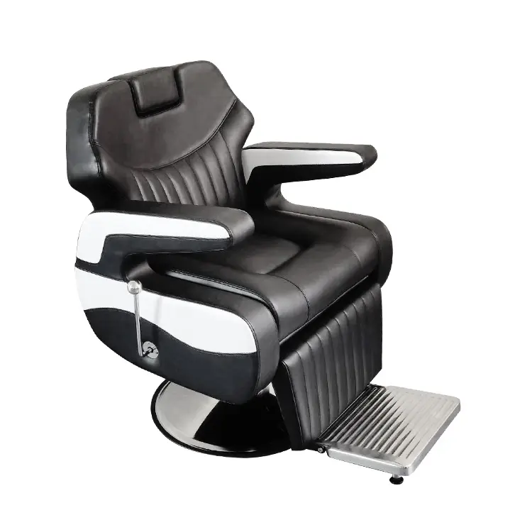 Accept Custom Hydraulic Pump Black Salon Equipment Beauty Salon Barber Chair