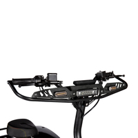 Scooter Eléctrico Todoterreno Plegable de 6000W con Tracción en las 4 Ruedas o en 2 Ruedas, Ideal para la Calle, la Granja o la Caza, con Asiento Grande, Scooter Eléctrico de Movilidad para Personas Mayores