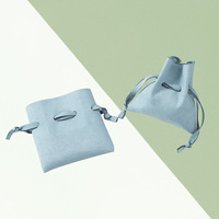 Pochette à bijoux vintage pour femme, en microfibre, durable, résistante à l'eau, pour collier, boucles d'oreilles, boîte de rangement pour bijoux de voyage