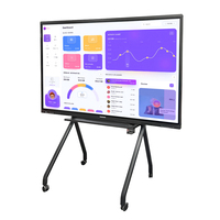 Tableau blanc interactif numérique intelligent tout-en-un avec écran tactile électronique de 55, 65, 75, 86, 100, 110 pouces, 20 ou 40 points de contact