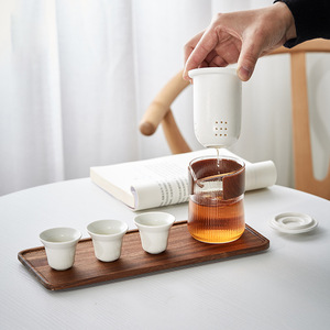 230 मिलीलीटर यात्रा कुंगफू चाय सेट चीनी मिट्टी के बर्तन के साथ सिरेमिक मग इंफ्यूसर कप चीनी शैली डिजाइन ड्रिंकवेयर उपहार के लिए - Product Image 4