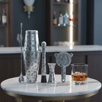 Création 304 Acier Inoxydable 600 800/ml Nouveau Mélangeur à Cocktail Outils de Barman Wine Shaker Kit boston Shaker