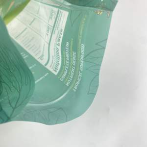 Pochette à fermeture éclair transparente givrée imprimée sur mesure, refermable, de qualité alimentaire, pour l'emballage de collations, de chocolat et de noix - Product Image 6