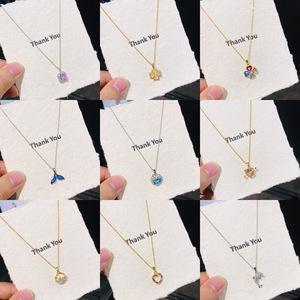 Collier ras <span class=keywords><strong>du</strong></span> cou multicolore Resoul, bijoux d'été pour la plage, queue de baleine <span class=keywords><strong>arc</strong></span>-<span class=keywords><strong>en</strong></span>-<span class=keywords><strong>ciel</strong></span> pour adolescents, semi-bijoux - Product Image 3