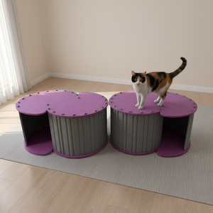 Cama para Gatos de Fibra de Poliéster para Todas las Estaciones, Venta Directa de Fábrica, Cama Cerrada y Confortable para Gatos, <span class=keywords><strong>Perros</strong></span> Pequeños, Casa para Mascotas Resistente, Venta al Por Mayor - Product Image 5