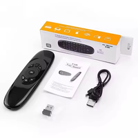 Mini Mouse Inalámbrico 2.4GHz C120 con Teclado, Control Remoto USB, Compatible con Android/Windows/Mac/Linux