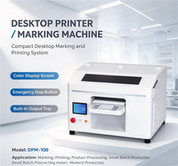 Mesin Cetak UV Flatbed Desktop Kecil Printer Inkjet Digital untuk Akrilik Kayu