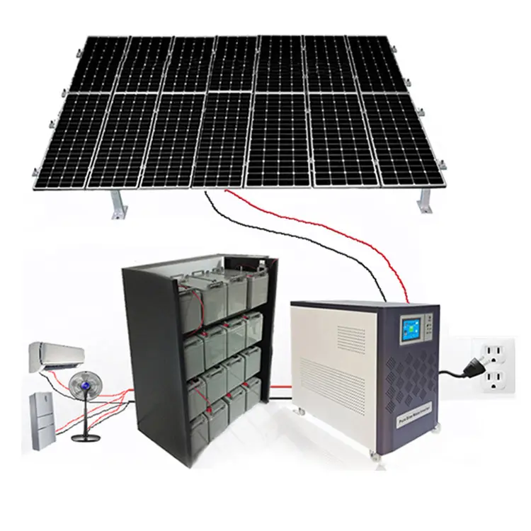 Lifepo4-batería de litio híbrida de 1000w, 5kw, 3000 w, 3000 w, 6000w, panel solar portátil, Banco de energía, generador Solar de 220v/
