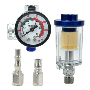 Plowing Air <b>Spray</b> Gun Water Filter Pressure Regulating Valve 14 Mm Stainless Steel British Japanese Connector Furniture - Product Image 1