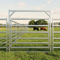 Panneau de clôture pour bétail galvanisé portable de 6 pieds de haut pour la ferme et l'enclos des moutons et des chèvres