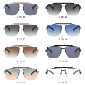 Superhot Fashion 21561 Fashion 2022 Lunettes de soleil carrées en métal pour hommes, pour l'extérieur - Product Image 6