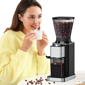 Machine à moudre automatique Super silencieuse Vitesse réglable Temps Moulin à café en grains - Product Image 1