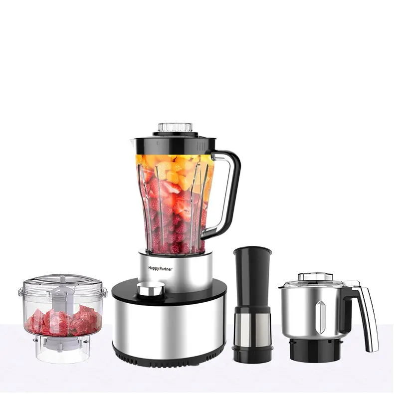 Happy Partner Household Meat Grinder Mixer Stainless Steel Blender Electric Machine Multifunction High Quality Food Processor