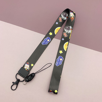 Cordon de téléphone personnalisé avec logo imprimé, sangle de poignet réglable, cordon mignon