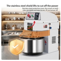 Mixer Adonan Roti Komersial Otomatis Listrik 60L Heavy Duty dengan Desain Spiral 2-Kecepatan untuk Restoran & Toko