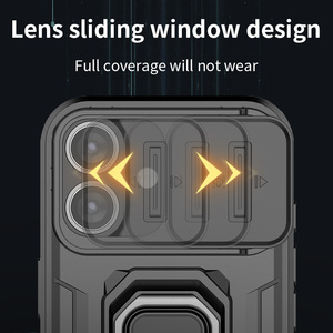 Custodia Protettiva Anti-caduta di Alta Qualità con Anello e Supporto Scorrevole per <span class=keywords><strong>Fotocamera</strong></span> per <span class=keywords><strong>iPhone</strong></span> <span class=keywords><strong>13</strong></span> 14 15 Plus 16 <span class=keywords><strong>Pro</strong></span> Max 17 - Product Image 4