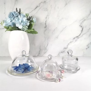 Mini <span class=keywords><strong>plat</strong></span> à beurre transparent <span class=keywords><strong>en</strong></span> cristal avec couvercle <span class=keywords><strong>cloche</strong></span> <span class=keywords><strong>en</strong></span> <span class=keywords><strong>verre</strong></span> dôme de bocal à bonbons avec base de plaque dôme de citron <span class=keywords><strong>en</strong></span> <span class=keywords><strong>verre</strong></span> clair - Product Image 6