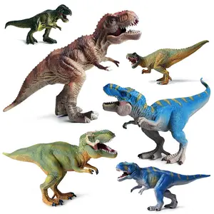 Jurásico simulación estático sólido Animal dinosaurio modelo Bulwang dragón gran tamaño Tyrannosaurus Rex juguete