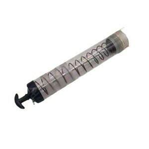 Pistola de Grasa Eléctrica Automática de Acero con Barril Transparente 12V/24V Tipo Palanca Ventilación Manual Accesorios Requiere Ensamblaje de Manguera - Product Image 1