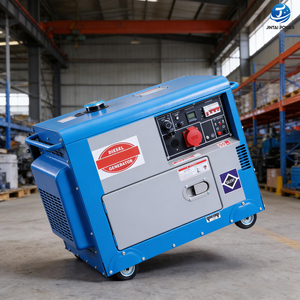 Générateur diesel super silencieux de 3 kVA à 10 kVA, 50/60 Hz, démarrage automatique, options ATS, tension nominale 240 V, faible bruit, portable, prix 5 kW 15 kW - Product Image 1