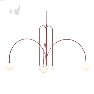Lampadario Postmoderno in Ferro per Hotel, Club, Caffetteria, Sala Espositiva d'Arte, Luci a Sospensione di Design per Soggiorno e Sala da Pranzo - Product Image 1
