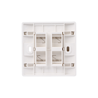 Prise murale RJ45 pour panneau d'information réseau, simple/double port, pour câblage Cat5e Cat6
